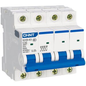 DISJONCTEUR MODULAIRE 4P C32 6KA CHINT