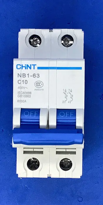 disjoncteur bipolaire C10 6kA 2P Chint Tunisie BTMT Electric