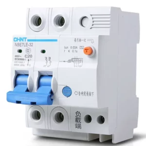 disjoncteur bipolaire C20 6kA 2P Chint Tunisie BTMT Electric