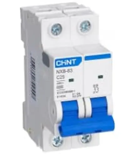 disjoncteur bipolaire C25 6kA 2P Chint Tunisie BTMT Electric