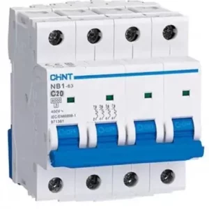 disjoncteur tétrapolaire C20 6kA 4P Chint Tunisie BTMT Electric