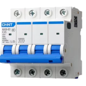 disjoncteur tétrapolaire C25 6kA 4P Chint Tunisie BTMT Electric