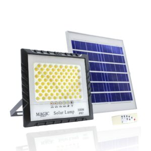 PROJECTEUR SOLAIRE LED 300W TK03 RADIANCE AVEC SON PANNEAU SOLAIRE