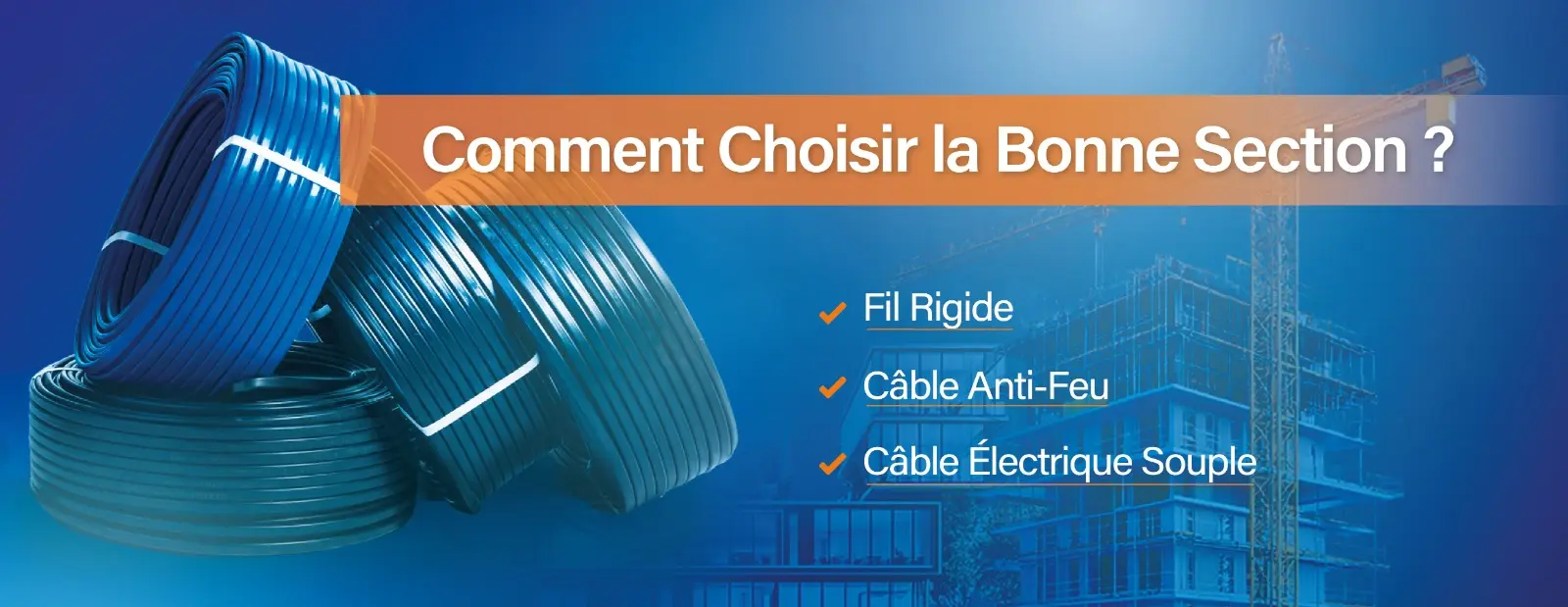 câble électrique section installation Tunisie BTMT Electric