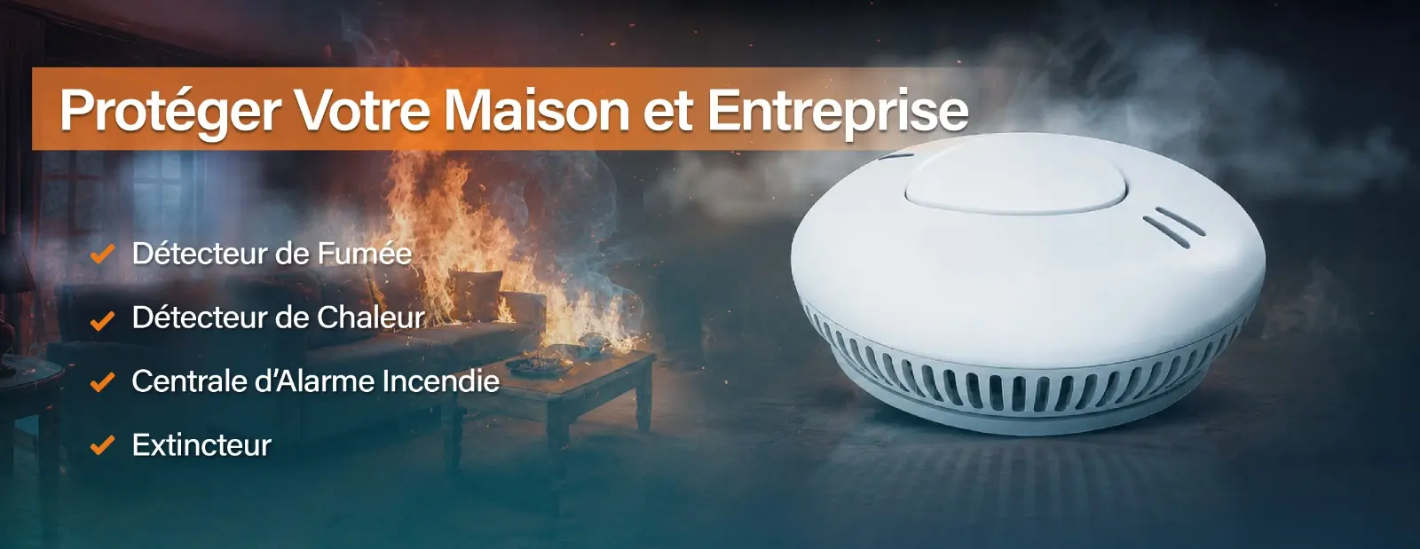 sécurité incendie détecteur fumée Tunisie BTMT Electric